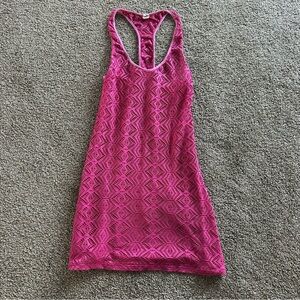 Roxy Fuchsia Racerback beach coverup